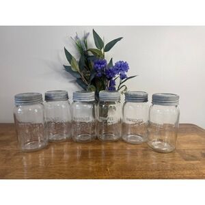 Vintage Improved Corona Mason Jars Canada Glass Canning Farmhouse Rustic Decor